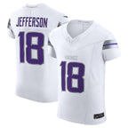 BIPIHUC MN.Vikings #18 Justin Jefferson White Alternate Vapor F.U.S.E. Elite Player American Stitched Jerseys