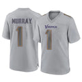 BIPIHUC MN.Vikings #1 Kyler Murray Player Gray Atmosphere Fashion Home Game Stitched Jerseys