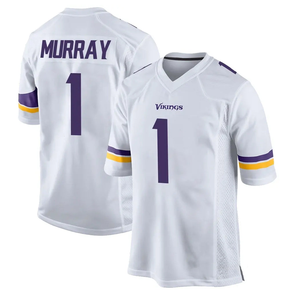 BIPIHUC MN.Vikings #1 Kyler Murray Player White Home Game Stitched Jerseys