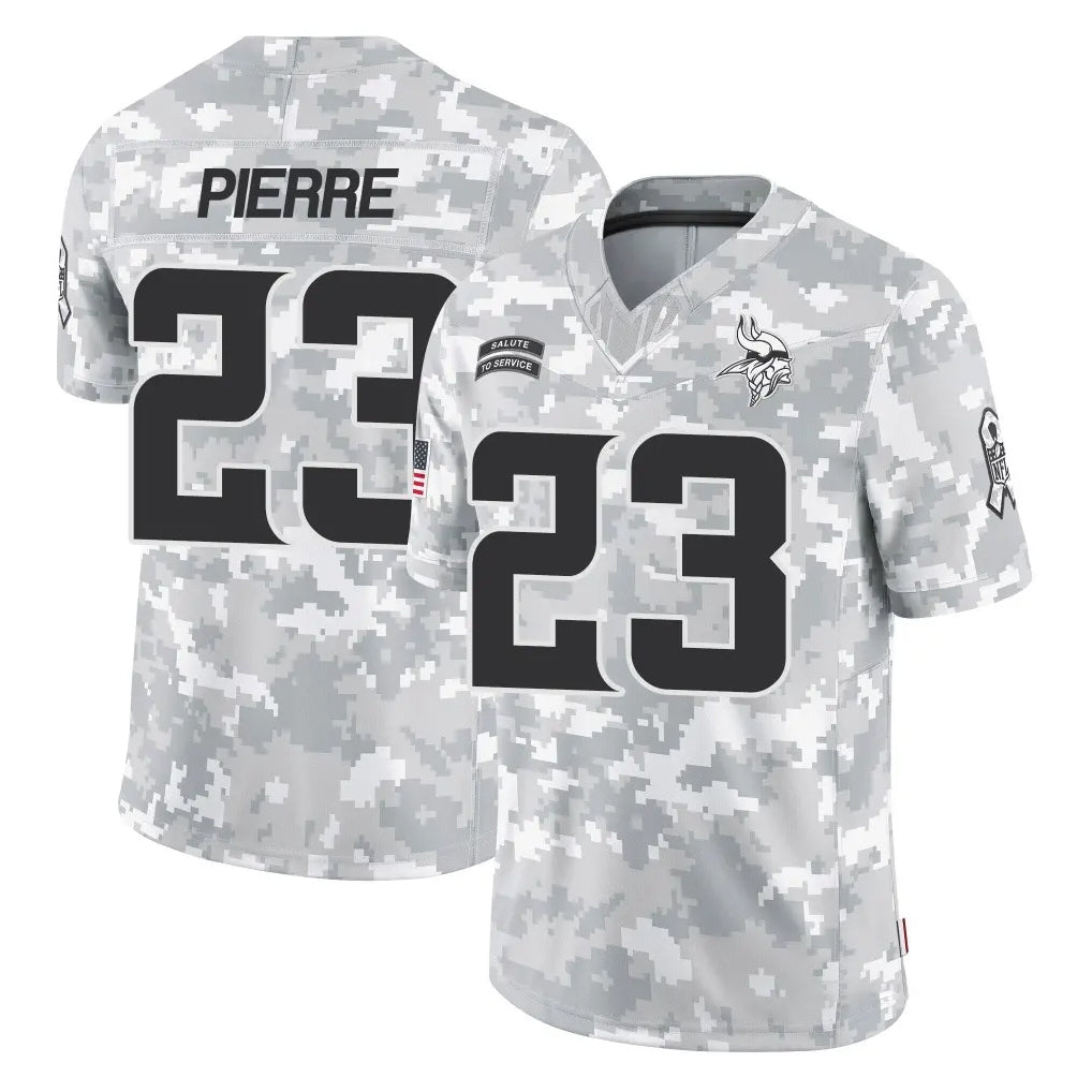 BIPIHUC MN.Vikings #23 James Pierre Player Arctic Camo Salute To Service Limited Game Stitched Jerseys
