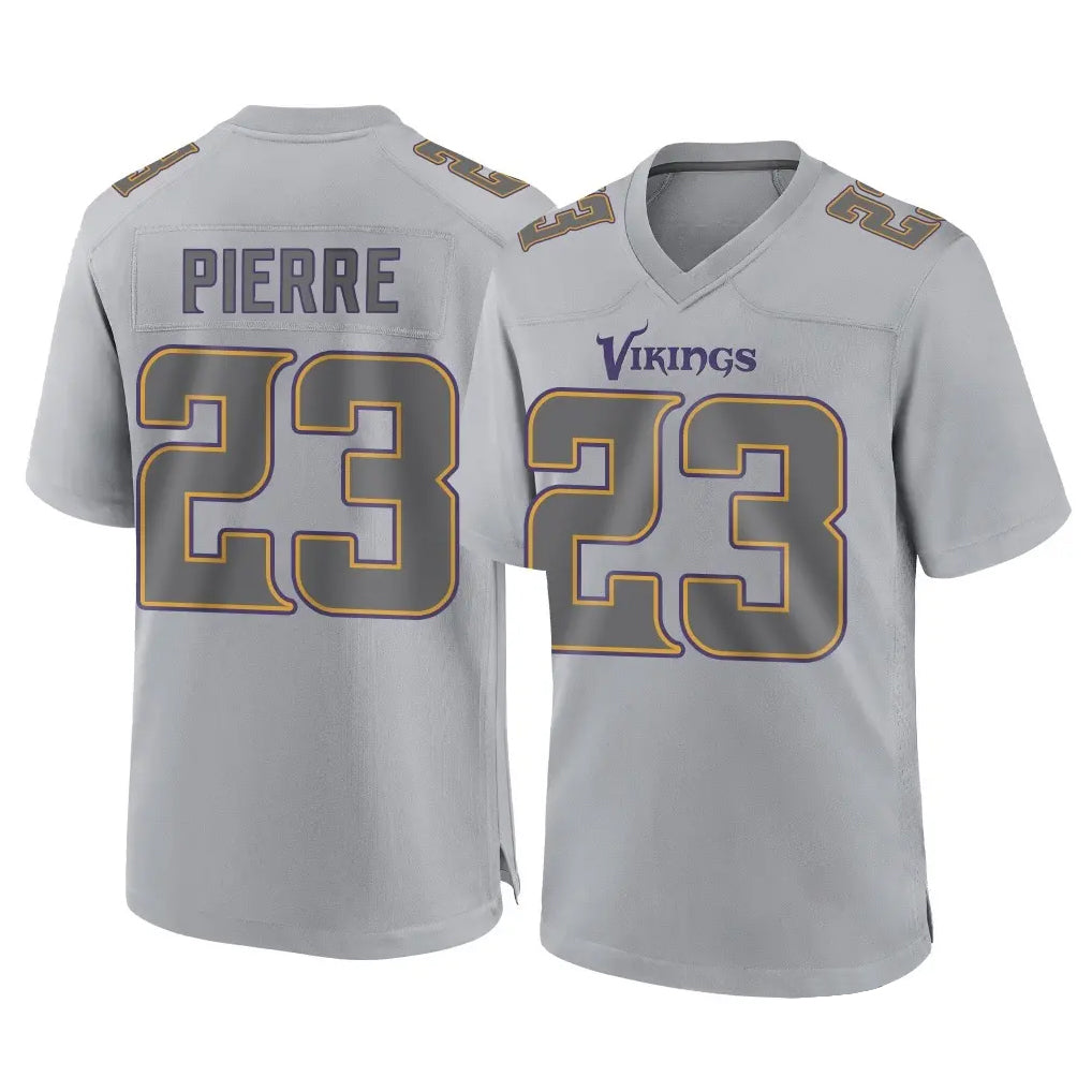 BIPIHUC MN.Vikings #23 James Pierre Player Gray Atmosphere Fashion Home Game Stitched Jerseys