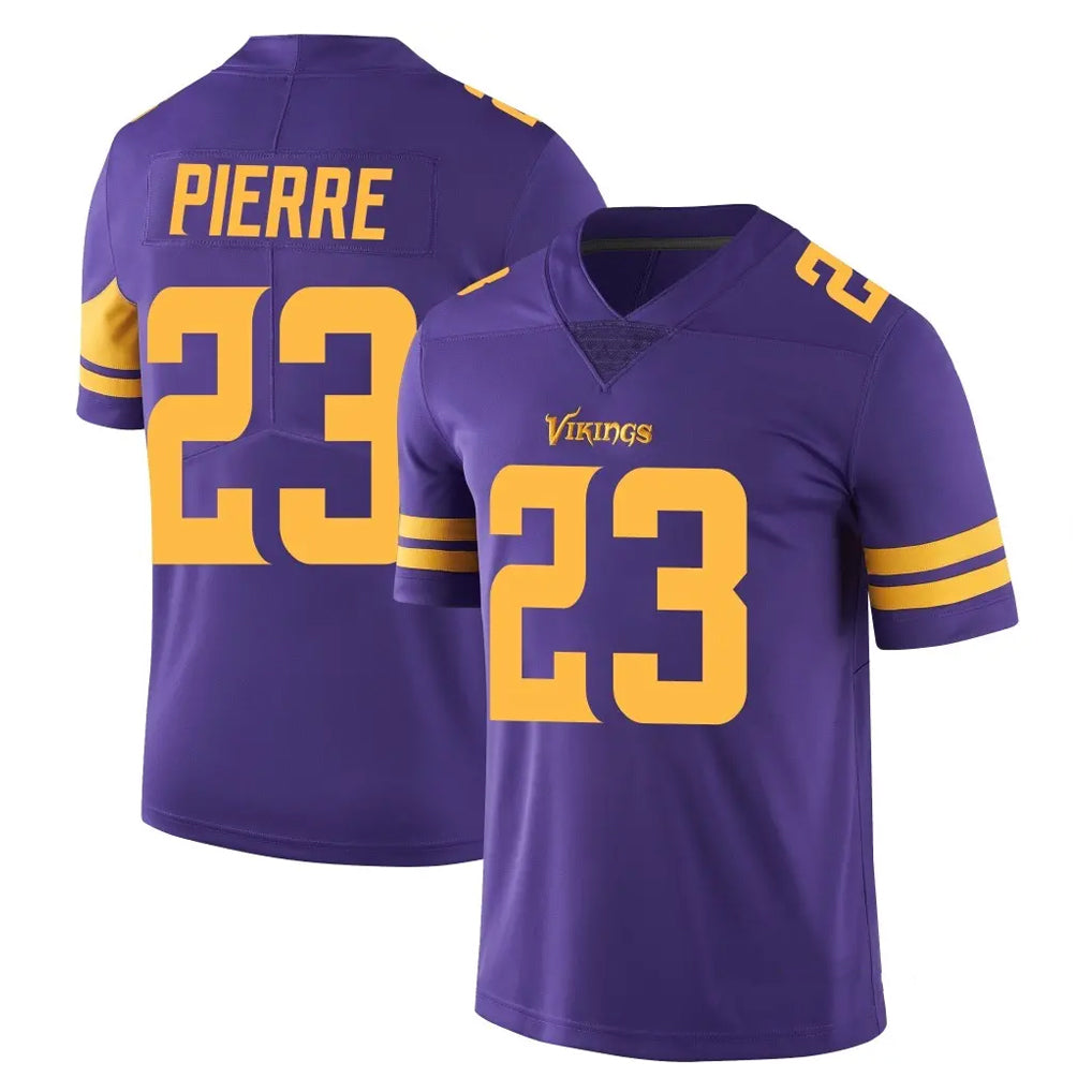 BIPIHUC MN.Vikings #23 James Pierre Player Purple Limited Color Rush Home Game Stitched Jerseys