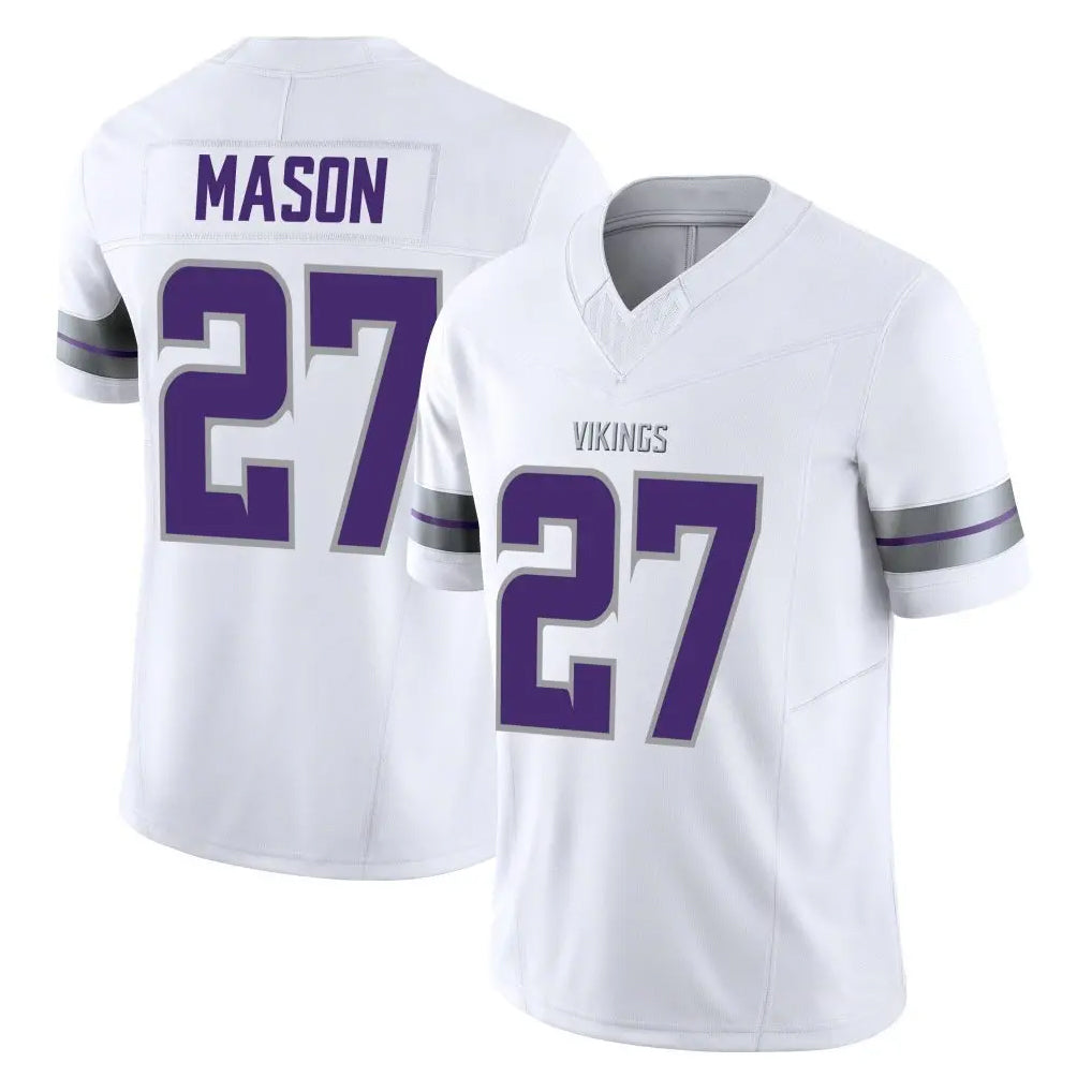 BIPIHUC MN.Vikings #27 Jordan Mason Player White Limited Alternate Vapor F.U.S.E. Home Game Stitched Jerseys