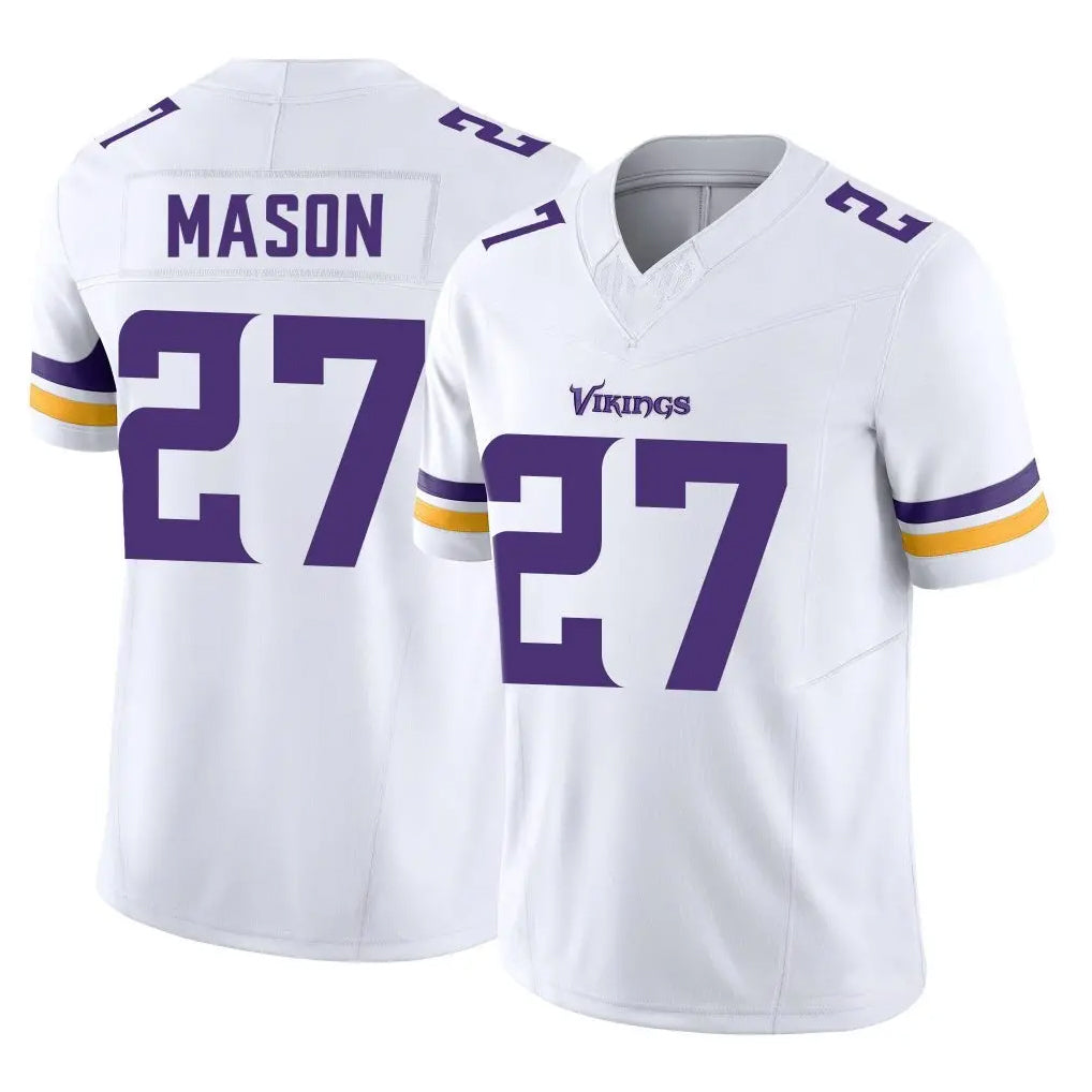 BIPIHUC MN.Vikings #27 Jordan Mason Player White Limited Vapor F.U.S.E. Home Game Stitched Jerseys