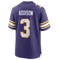 BIPIHUC MN.Vikings #3 Jordan Addison Purple Classic Player Game Jersey American Stitched Jersey