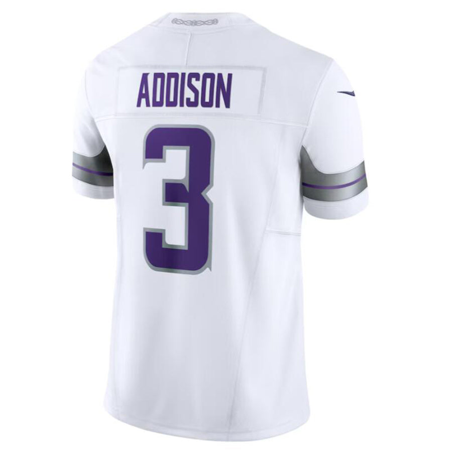 BIPIHUC MN.Vikings #3 Jordan Addison White Alternate Vapor F.U.S.E. Limited Jersey American Stitched Jersey