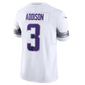 BIPIHUC MN.Vikings #3 Jordan Addison White Alternate Vapor F.U.S.E. Limited Jersey American Stitched Jersey