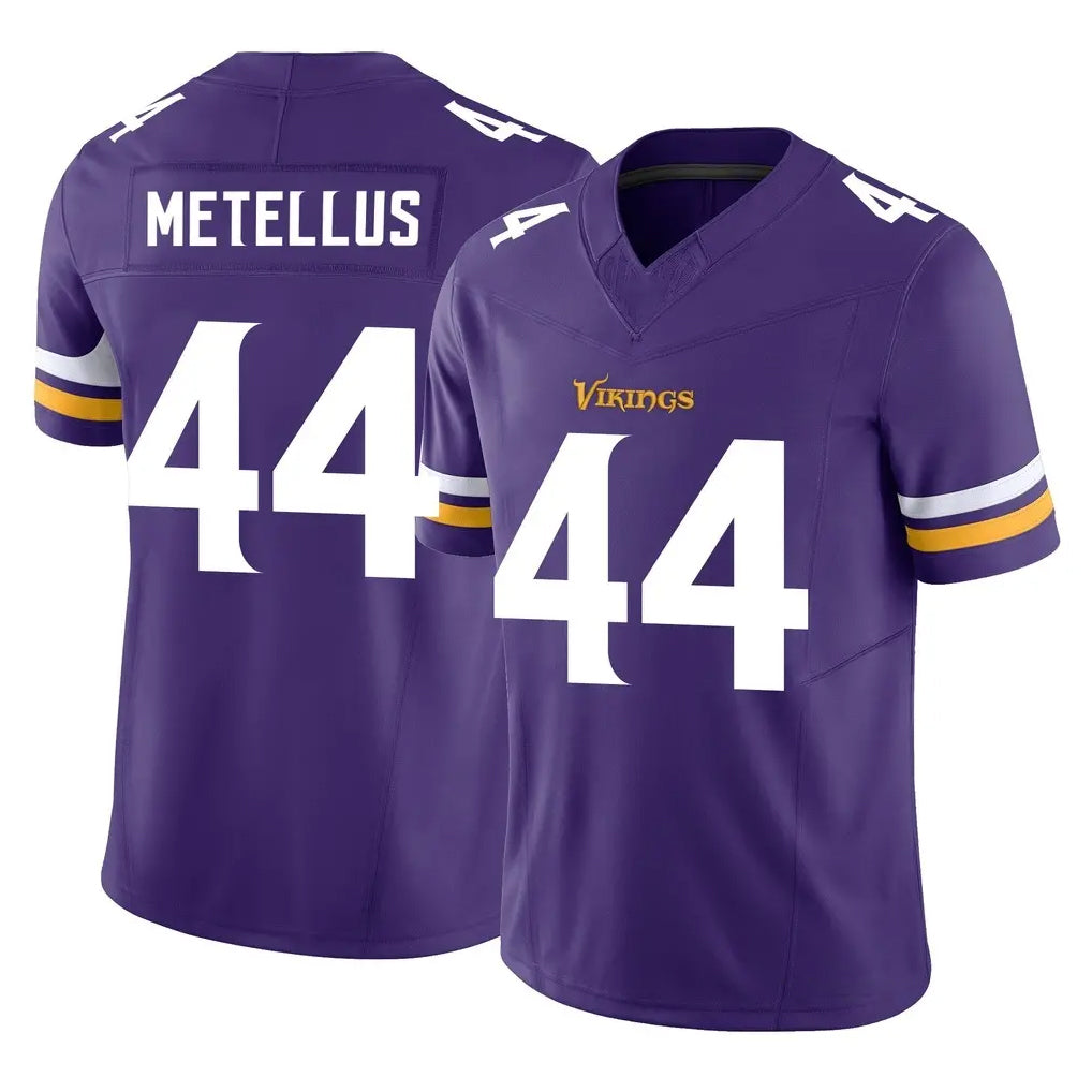 BIPIHUC MN.Vikings #44 Josh Metellus Player Purple Limited Vapor F.U.S.E. Home Game Stitched Jerseys