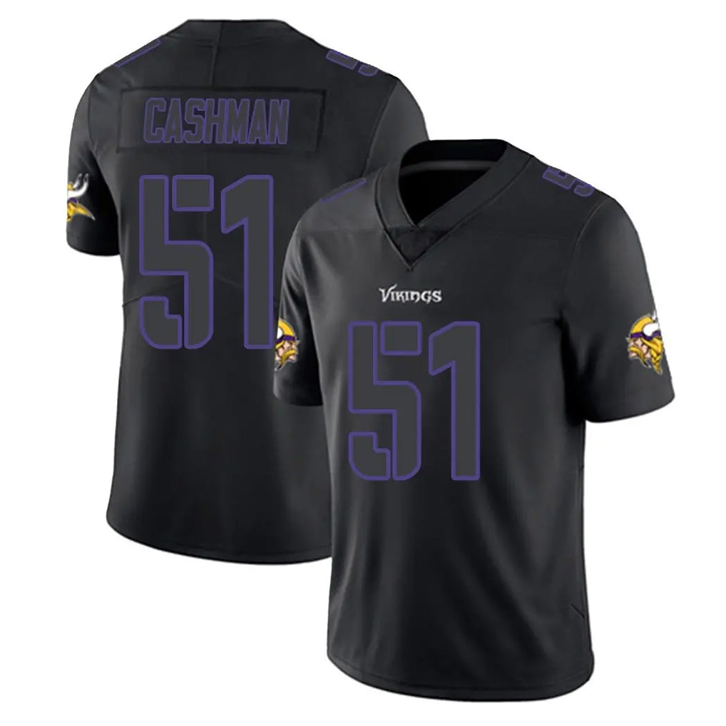 BIPIHUC MN.Vikings #51 Blake Cashman Player Black Impact LImited Home Game Stitched Jerseys