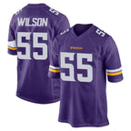 BIPIHUC MN.Vikings #55 Eric Wilson Player Purple Home Game Stitched Jerseys