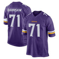 BIPIHUC MN.Vikings #71 Christian Darrisaw Player Purple Home Game Stitched Jerseys
