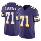 BIPIHUC MN.Vikings #71 Christian Darrisaw Player Purple Limited Classic Vapor F.U.S.E. Home Game Stitched Jerseys