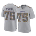 BIPIHUC MN.Vikings #75 Brian O'Neill Player Gray Atmosphere Fashion Home Game Stitched Jerseys
