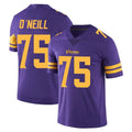 BIPIHUC MN.Vikings #75 Brian O'Neill Player Purple Limited Color Rush Home Game Stitched Jerseys