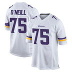 BIPIHUC MN.Vikings #75 Brian O'Neill Player White Home Game Stitched Jerseys