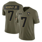 BIPIHUC MN.Vikings #7 Byron Murphy Jr. Player Olive 2025 Salute To Service Limited Game Stitched Jerseys