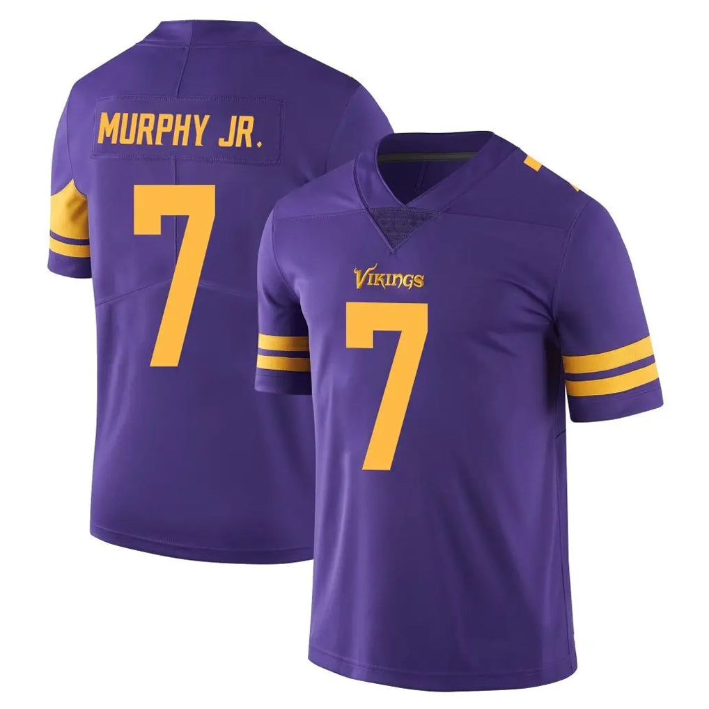 BIPIHUC MN.Vikings #7 Byron Murphy Jr. Player Purple Limited Color Rush Home Game Stitched Jerseys