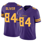 BIPIHUC MN.Vikings #84 Josh Oliver Player Purple Limited Alternate Vapor F.U.S.E. Home Game Stitched Jerseys