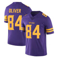 BIPIHUC MN.Vikings #84 Josh Oliver Player Purple Limited Color Rush Home Game Stitched Jerseys