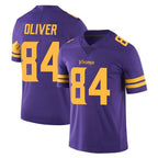 BIPIHUC MN.Vikings #84 Josh Oliver Player Purple Limited Color Rush Home Game Stitched Jerseys