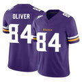 BIPIHUC MN.Vikings #84 Josh Oliver Player Purple Limited Vapor F.U.S.E. Home Game Stitched Jerseys