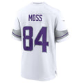 BIPIHUC MN.Vikings #84 Randy Moss White Alternate Retired Player Game Jersey American Stitched Jersey