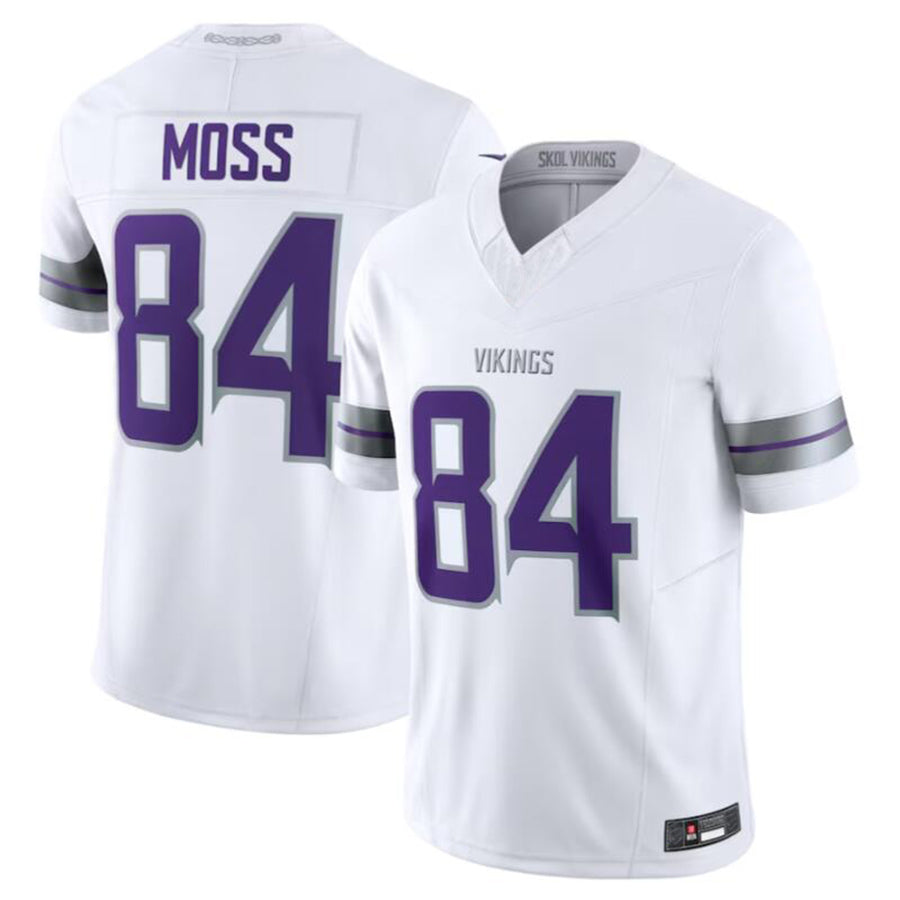 BIPIHUC MN.Vikings #84 Randy Moss White Alternate Retired Player American Stitched Jerseys