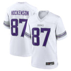 BIPIHUC MN.Vikings #87 T.J. Hockenson White Alternate Game Player American Stitched Jerseys