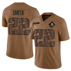 BIPIHUC MN.Vikings #22 Harrison Smith Player Brown Salute To Service Limited Stitched Jerseys