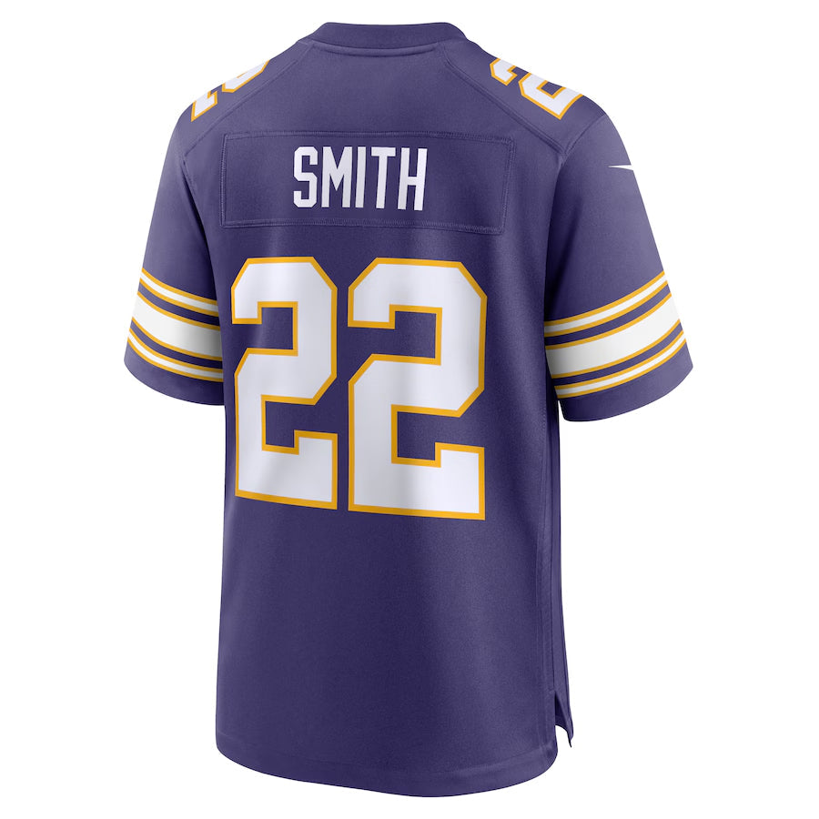 BIPIHUC MN.Vikings #22 Harrison Smith Player Purple Classic Game Stitched Jerseys