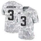 BIPIHUC MN.Vikings #3 Jordan Addison Player Arctic Camo Salute to Service Limited Stitched Jerseys
