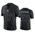 BIPIHUC MN.Vikings #87 T.J. Hockenson Player Black REFLECTIVE Limited Stitched Jerseys