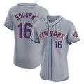 BIPIHUC NY.Mets #16 Dwight Gooden Player Gray Road Limited Elite Home Stitched Jerseys