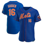 BIPIHUC NY.Mets #16 Dwight Gooden Player Royal Limited Elite Home Stitched Jerseys