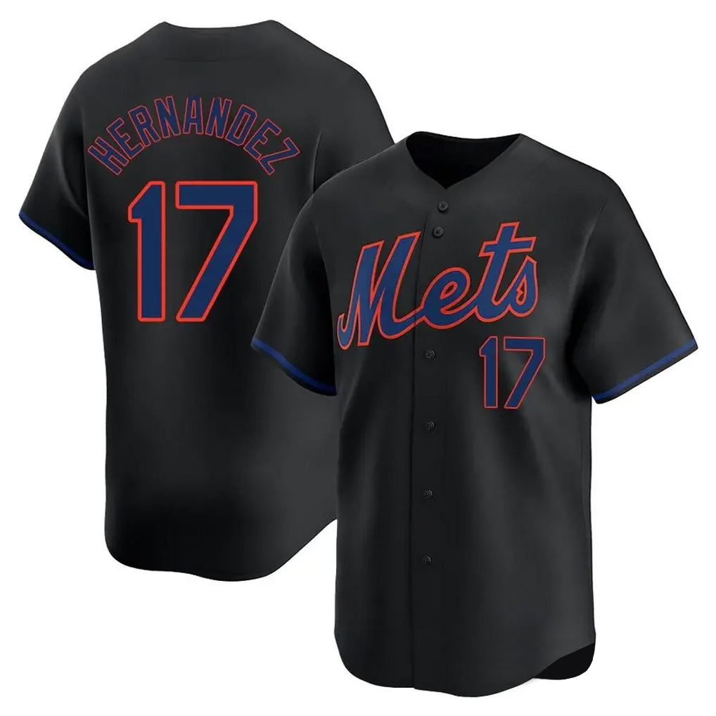 BIPIHUC NY.Mets #17 Keith Hernandez Player Black Alternate Home Limited Stitched Jerseys