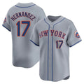 BIPIHUC NY.Mets #17 Keith Hernandez Player Gray Road Limited Home Stitched Jerseys