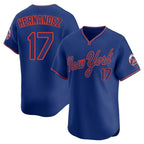 BIPIHUC NY.Mets #17 Keith Hernandez Player Royal T-shirt Home Limited Elite Stitched Jerseys
