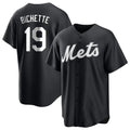 BIPIHUC NY.Mets #19 Bo Bichette Player Black Home Game Stitched Jerseys