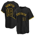 BIPIHUC NY.Mets #19 Bo Bichette Player Black Snake Skin City Home Game Stitched Jerseys