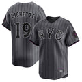 BIPIHUC NY.Mets #19 Bo Bichette Player Gray City Connect Limited Stitched Jerseys