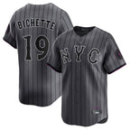 BIPIHUC NY.Mets #19 Bo Bichette Player Gray City Connect Limited Stitched Jerseys