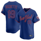BIPIHUC NY.Mets #19 Bo Bichette Player Royal T-shirt Home Limited Elite Stitched Jerseys