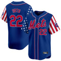 BIPIHUC NY.Mets #22 Juan Soto Player Royal 2025 Independence Day Vapor Premier Limited  Stitched Jerseys