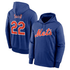 BIPIHUC NY.Mets #22 Juan Soto Player Royal Club Pullover Hoodie Game Stitched Jerseys