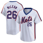 BIPIHUC NY.Mets #26 Nolan McLean Player White Cooperstown Collection T-shirt Game Stitched Jerseys