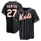 BIPIHUC NY.Mets #27 Mark Vientos Player Black Fashion Out Game Stitched Jerseys