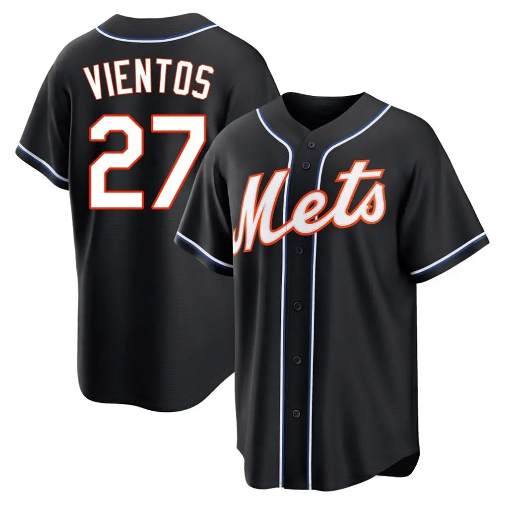 BIPIHUC NY.Mets #27 Mark Vientos Player Black Fashion Out Game Stitched Jerseys