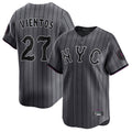 BIPIHUC NY.Mets #27 Mark Vientos Player Gray City Connect Limited Stitched Jerseys