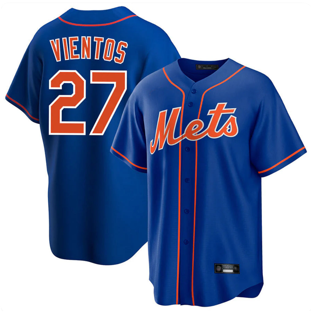BIPIHUC NY.Mets #27 Mark Vientos Player Royal Home Game Stitched Jerseys