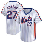 BIPIHUC NY.Mets #27 Mark Vientos Player White Cooperstown Collection T-shirt Game Stitched Jerseys